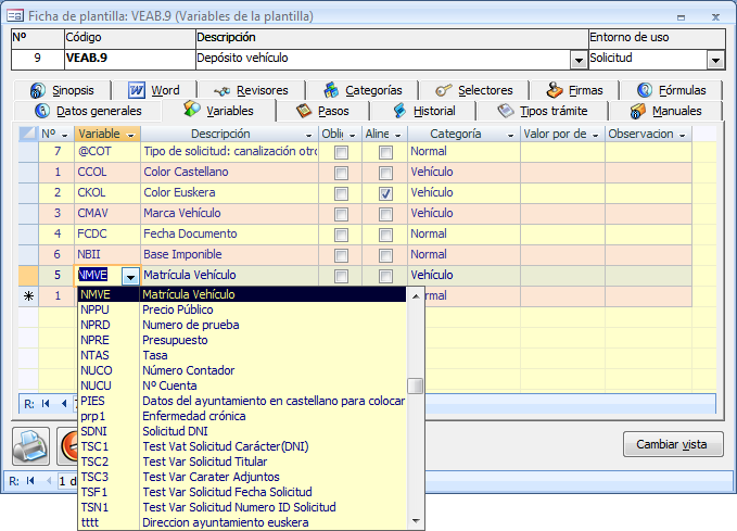 Paso 2: Agregar las variables