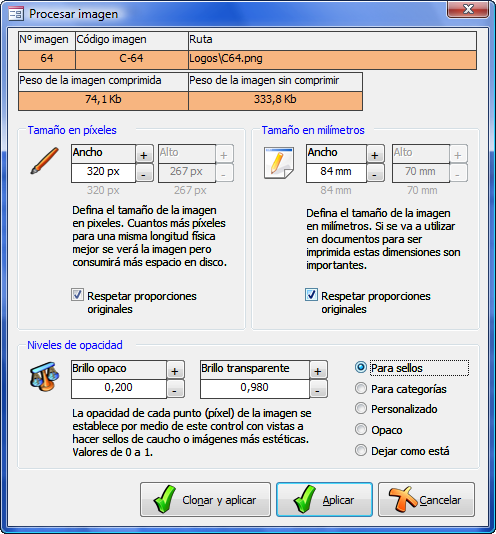 Procesar imagen