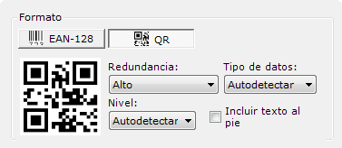 Configuración de códigos QR