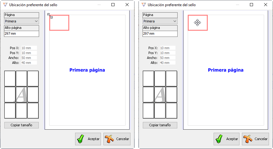 Editar firmas en plantilla