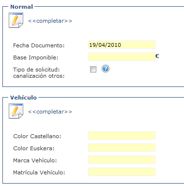 Visualización en la web de las variables agrupadas