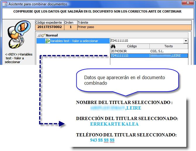 Referencia a valores seleccionados