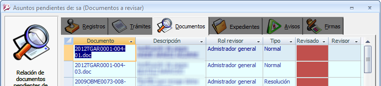 Acceso a documento que debe firmarse desde documentos pendientes