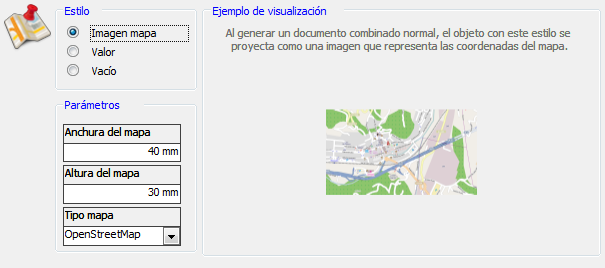 Formatos para el tipo mapa