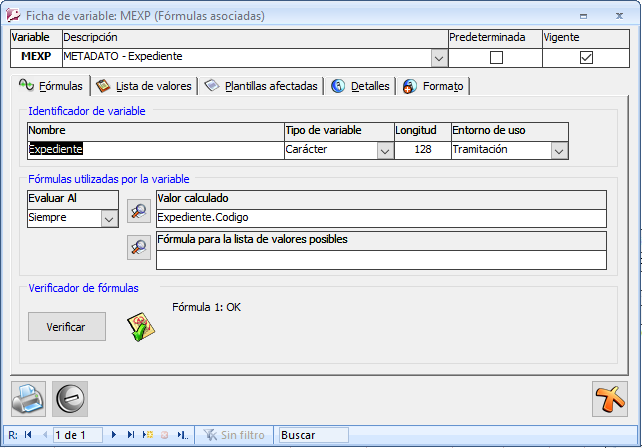 Crear variables que se utilizarán como metadatos