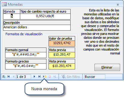 Monedas a utilizar en PROPyme