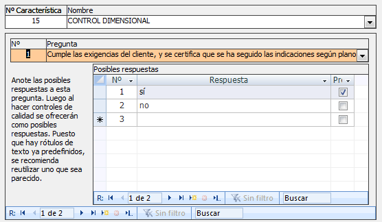 Respuestas posibles para la pregunta de control